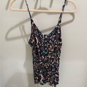 Allison Joy Navy and Pink Floral Camisole